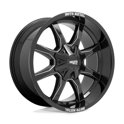 18x9 Moto Metal MO970 Gloss Black With Milled Spoke Wheel 5x5.5/5x150 (18mm)