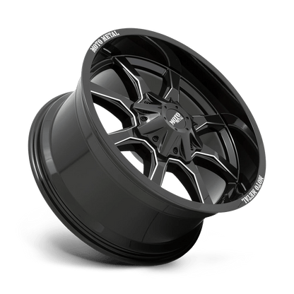 16x8 Moto Metal MO970 Gloss Black With Milled Spoke Wheel 6x120/6x5.5 (0mm)
