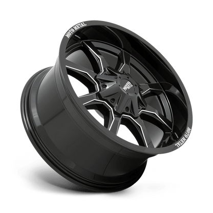 18x9 Moto Metal MO970 Gloss Black With Milled Spoke Wheel 5x5.5/5x150 (18mm)