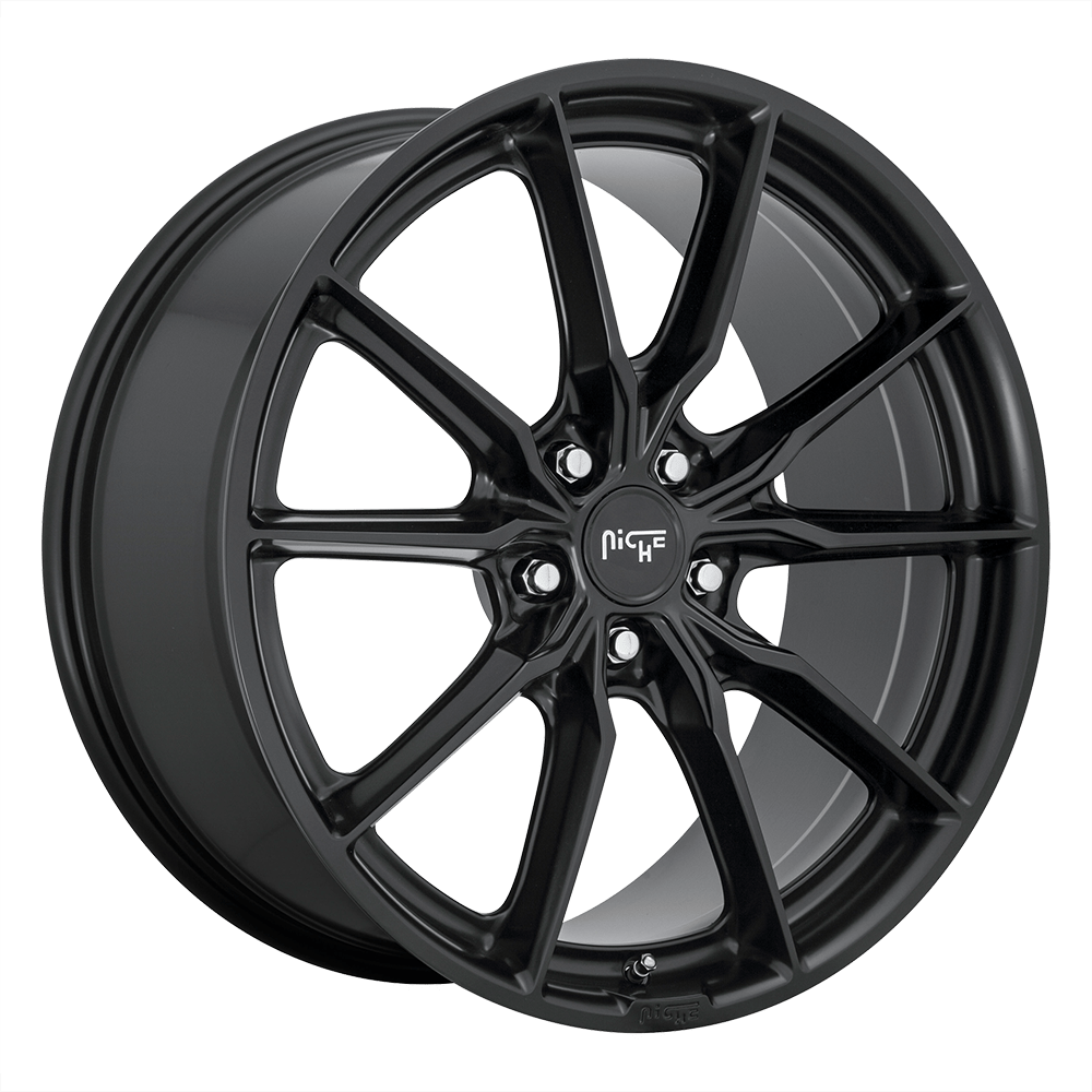 19x8.5 Niche M238 RAINIER MATTE BLACK Wheel 5x120 (42mm)