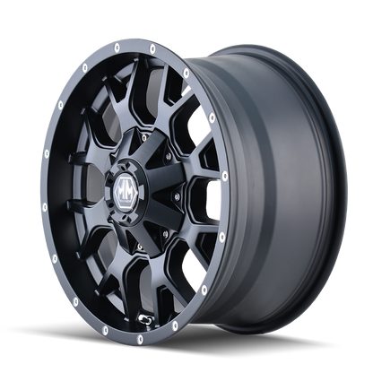 17x9 Mayhem 8015 Warrior Matte Black Wheel 8x170 (18mm)