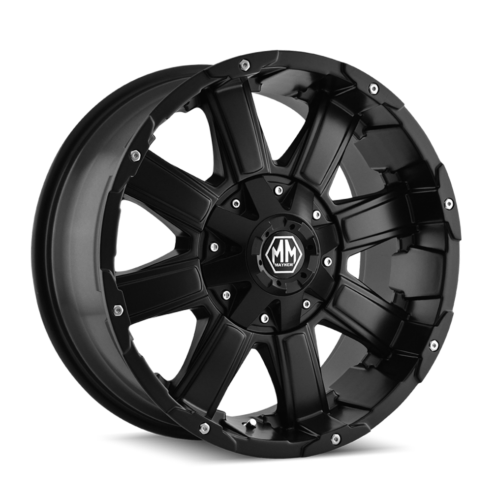 18x9 Mayhem Chaos Matte Black Wheel 8x6.5/8x170 (18mm)