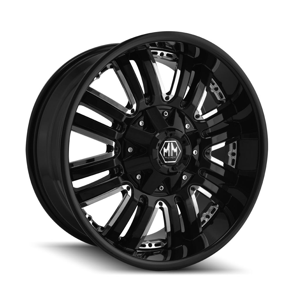 18x9 Mayhem Assault Black Wheel 5x4.5/5x5 (18mm)