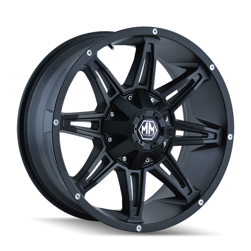 20x10 Mayhem 8090 Rampage Matte Black Wheel 8x170 (-25mm)
