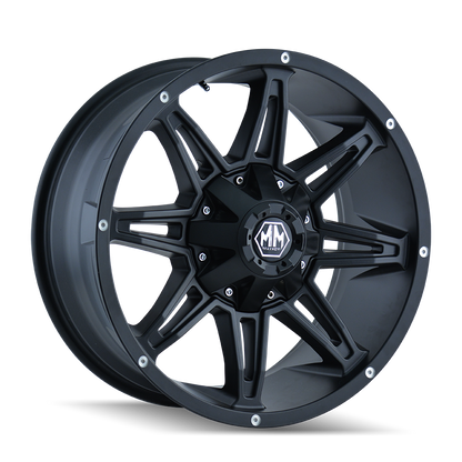 20x10 Mayhem 8090 Rampage Matte Black Wheel 8x170 (-25mm)