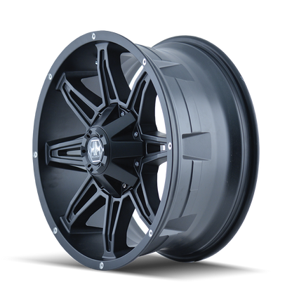 20x10 Mayhem 8090 Rampage Matte Black Wheel 8x6.5 (-25mm)