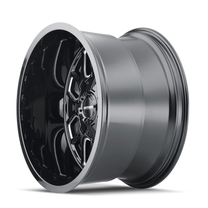 20x12 Mayhem 8107 Cogent Gloss Black Milled Wheel 8x6.5 (-51mm)