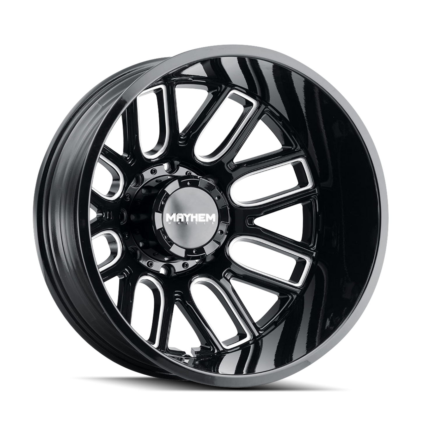 20x9 Mayhem 8107 Cogent Gloss Black Milled Wheel 8x6.5 (0mm)