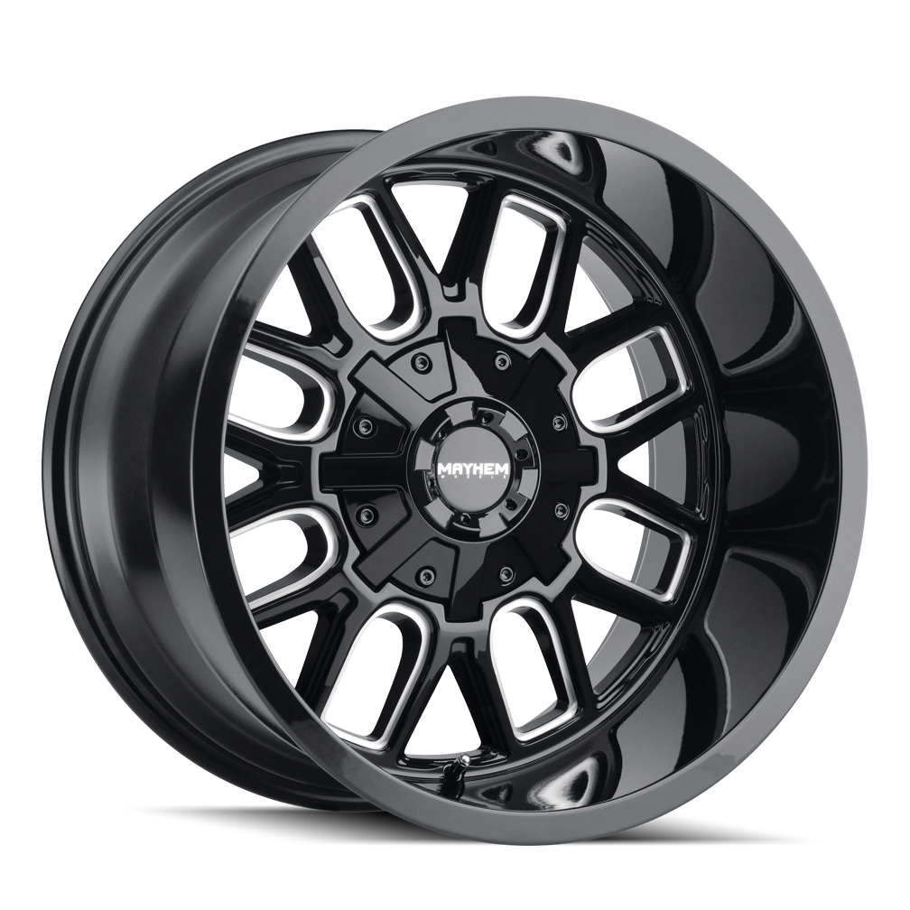 18x9 Mayhem Cogent Black W/Milled Spokes Wheel 6x135/6x5.5 (0mm)