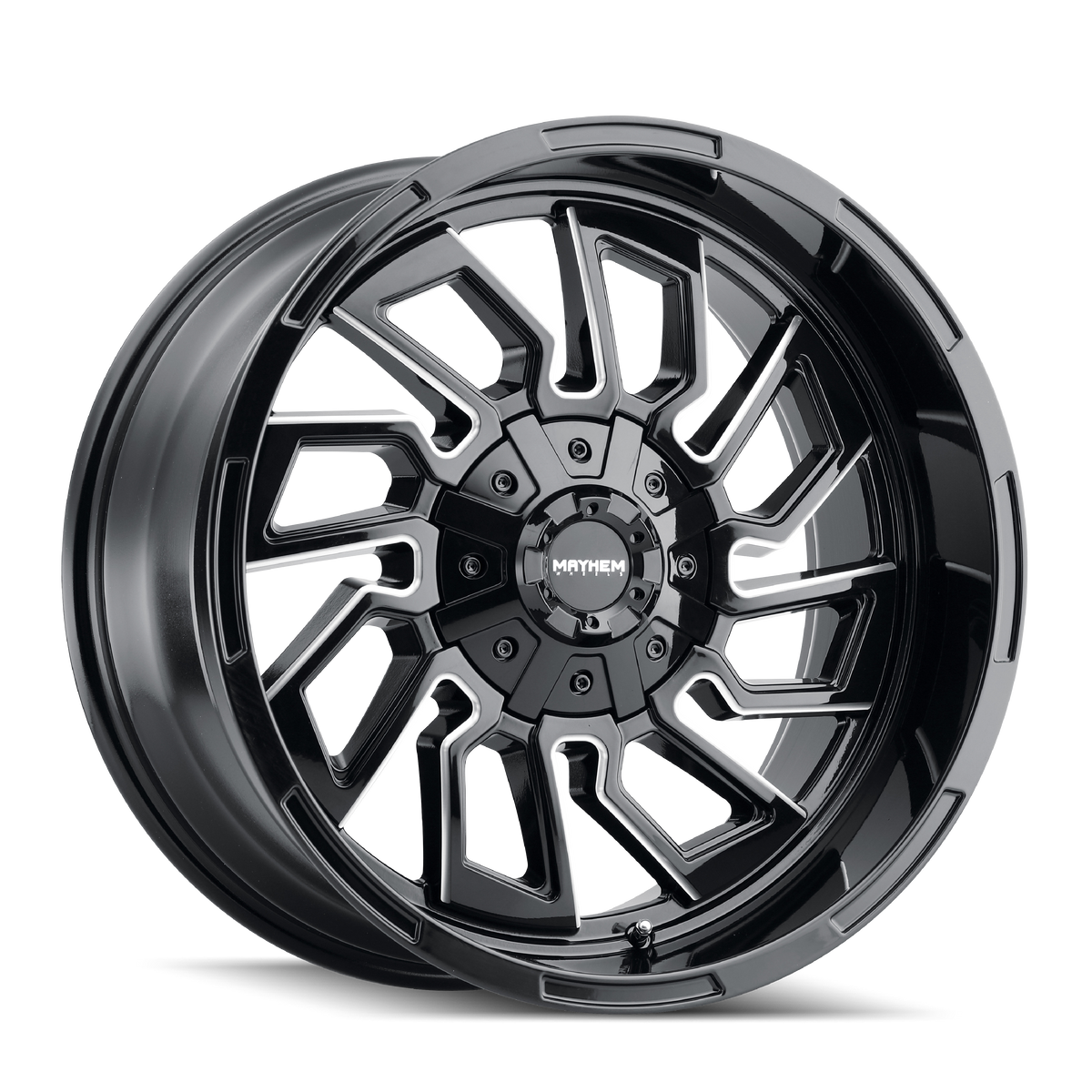 20x9 Mayhem Flywheel Black W/Milled Spokes Wheel 5x5/5x5.5 (0mm)