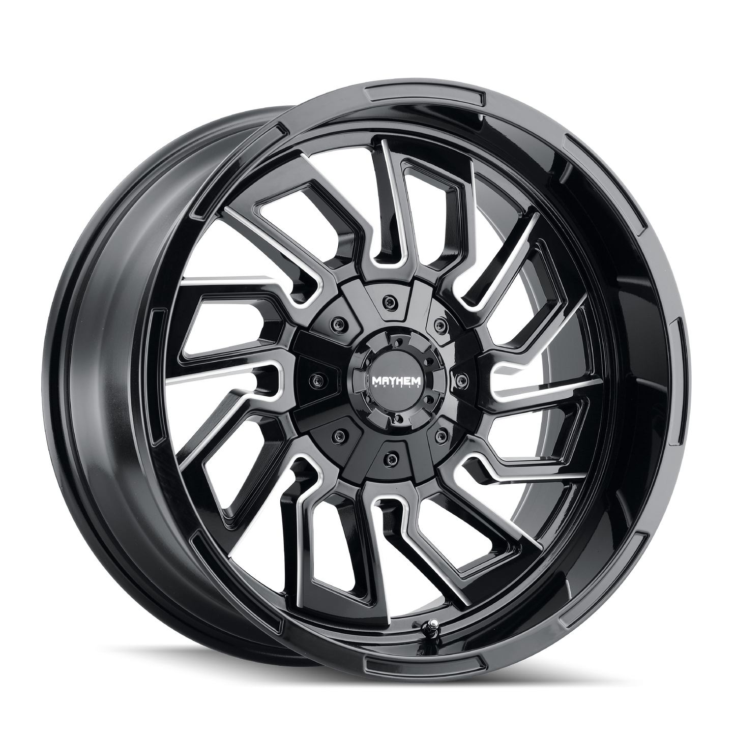 20x9 Mayhem Flywheel Black W/Milled Spokes Wheel 6x135/6x5.5 (0mm)