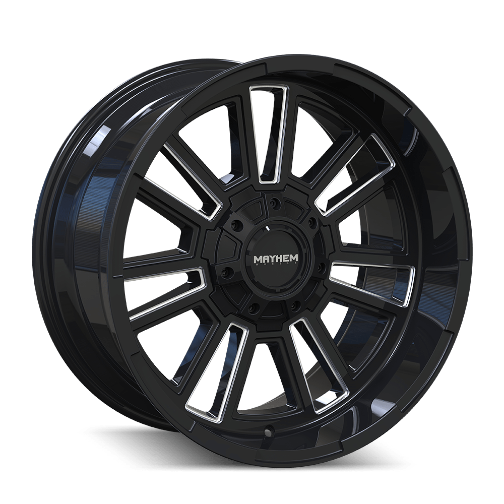 20x9 Mayhem Apollo Black W/Milled Spokes Wheel 8x170 (0mm)