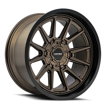 18x9 Mayhem 8116 Intrepid Satin Bronze Wheel 8x6.5 (-12mm)