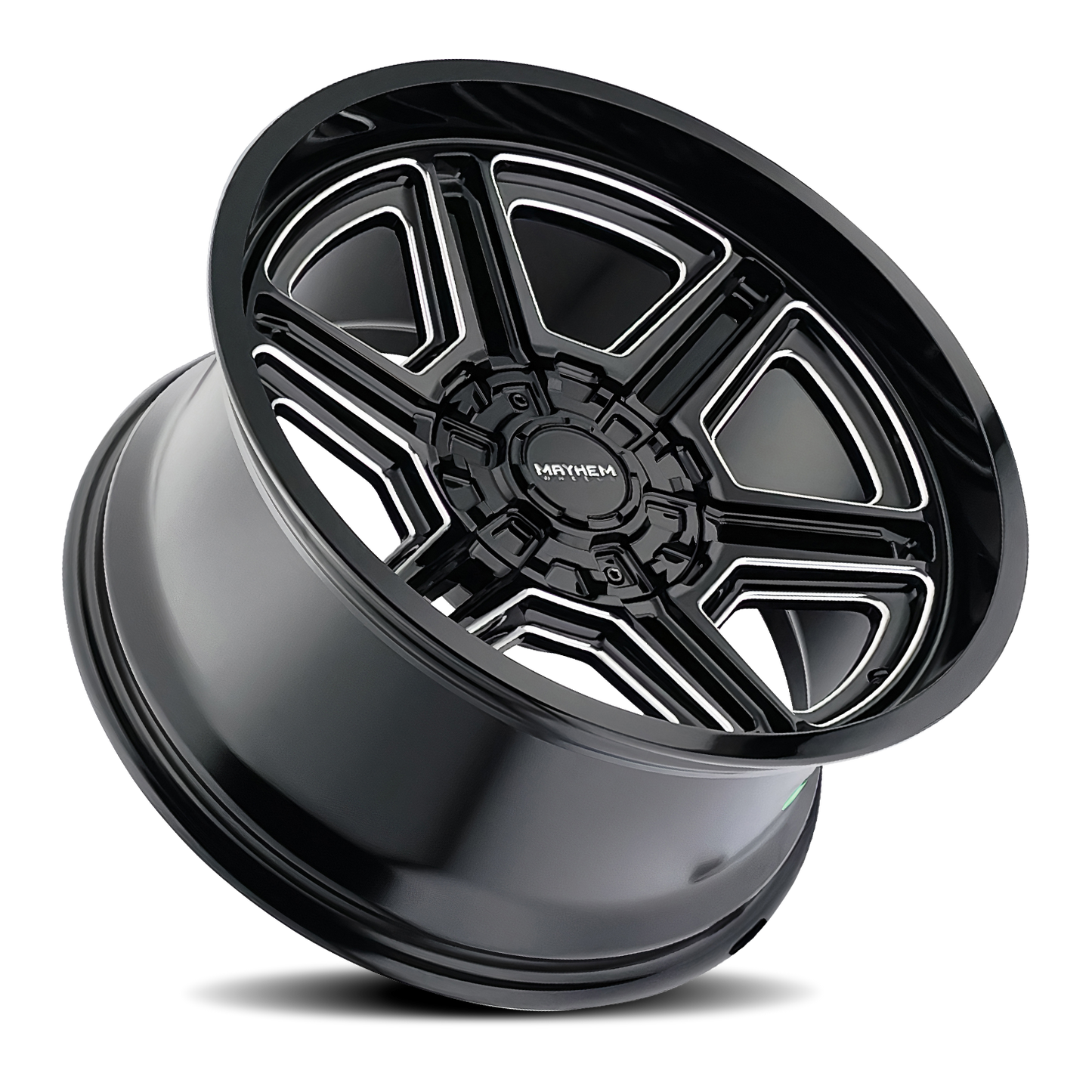 20x10 Mayhem 8117 Hermosa Gloss Black Milled Wheel 8x170 (-25mm)