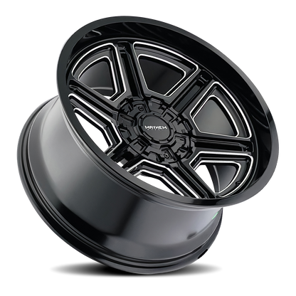 20x10 Mayhem 8117 Hermosa Gloss Black Milled Wheel 8x170 (-25mm)
