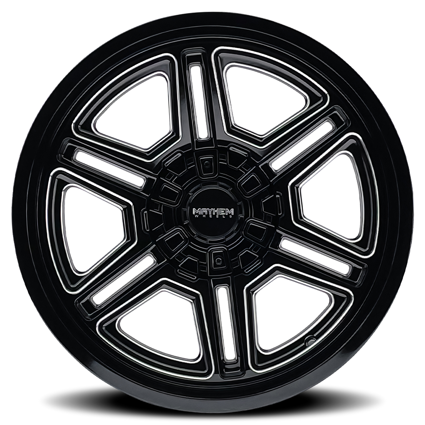 20x10 Mayhem 8117 Hermosa Gloss Black Milled Wheel 8x170 (-25mm)