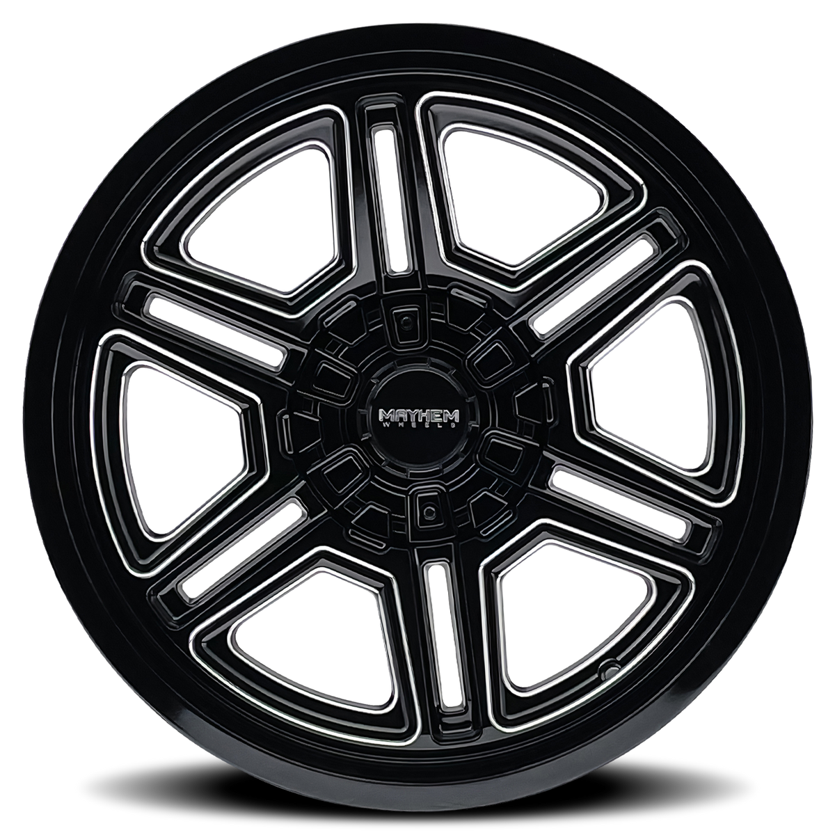 20x10 Mayhem 8117 Hermosa Gloss Black Milled Wheel 8x170 (-25mm)