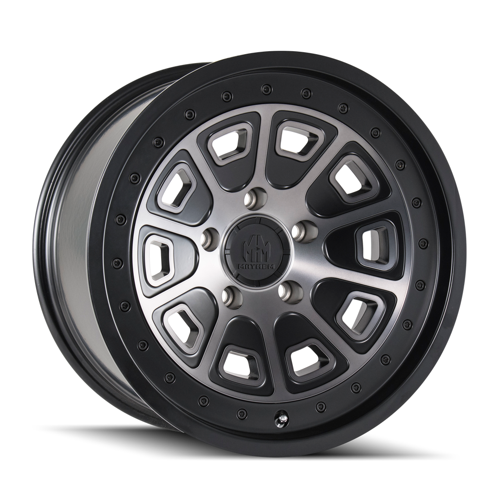 20x9 Mayhem Flat Iron Matte Black W/Dark Tint Wheel 5x150 (0mm)