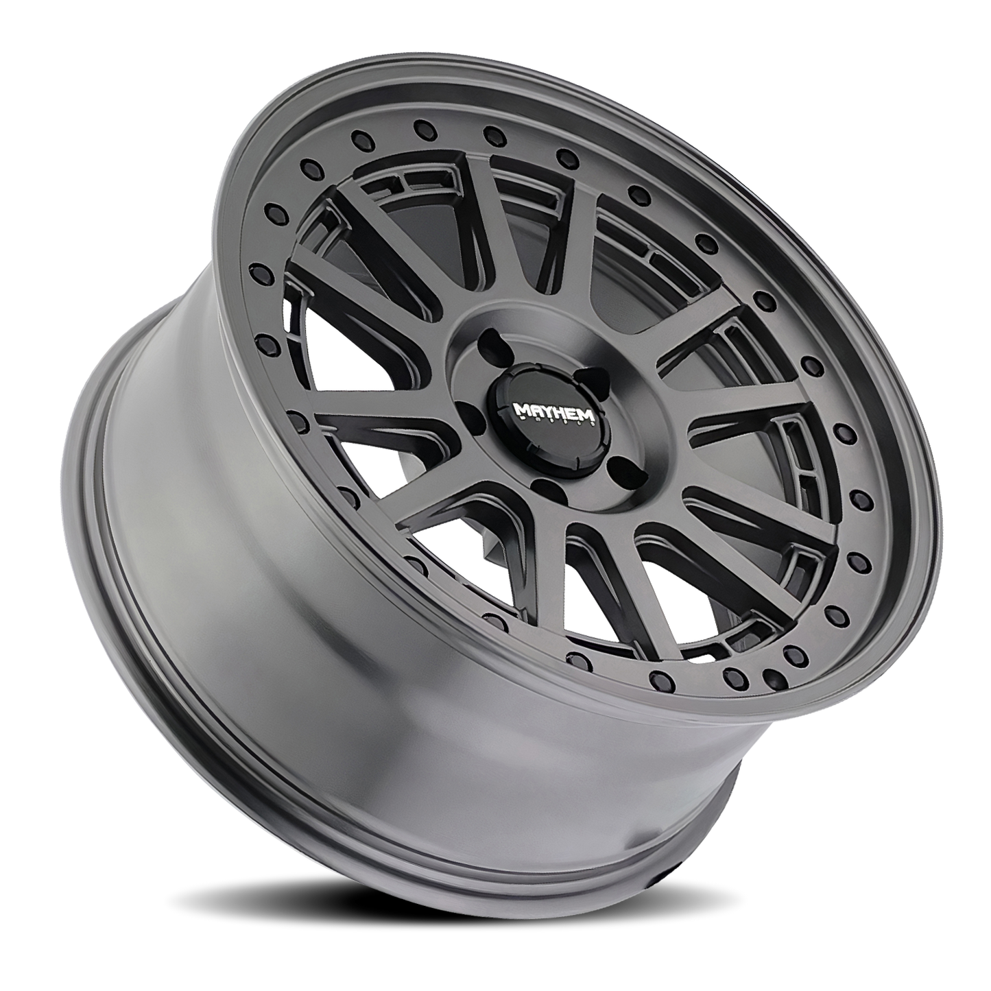 20x9 Mayhem 8305 Compass Matte Gunmetal W/ Black Bolt Wheel 5x5 (0mm)