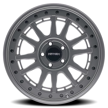 20x9 Mayhem 8305 Compass Matte Gunmetal W/ Black Bolt Wheel 5x5 (0mm)