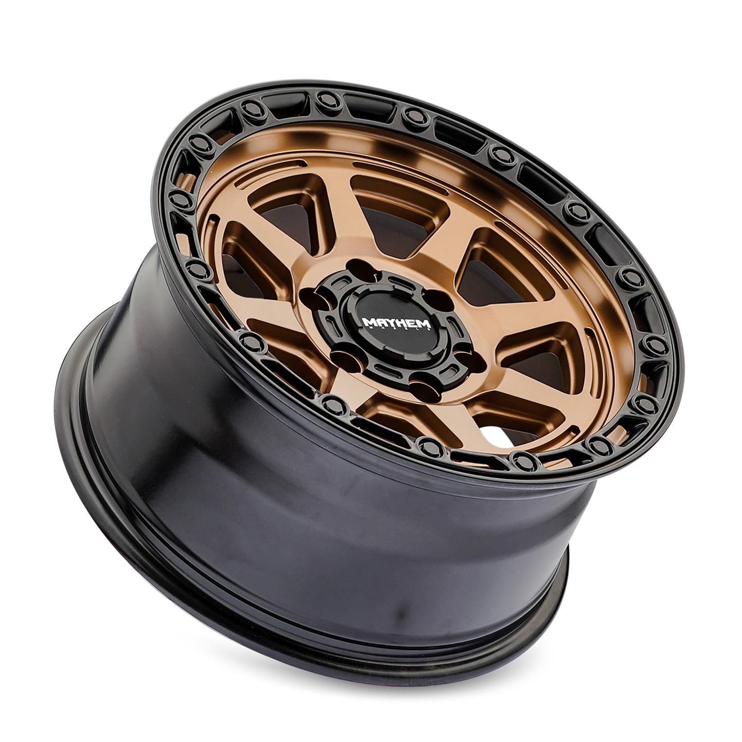 17x8.5 Mayhem 8306 Ridgeline Satin Bronze/Black Lip Wheel 6x5.5 (25mm)