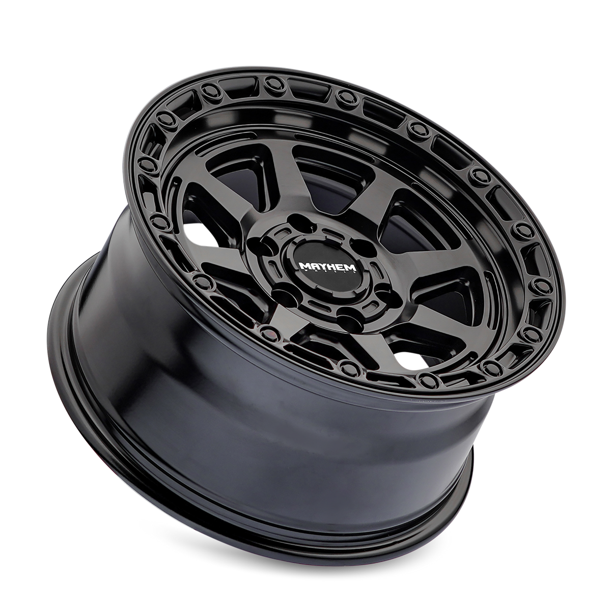 17x8.5 Mayhem 8306 Ridgeline Satin Black Wheel 6x5.5 (25mm)