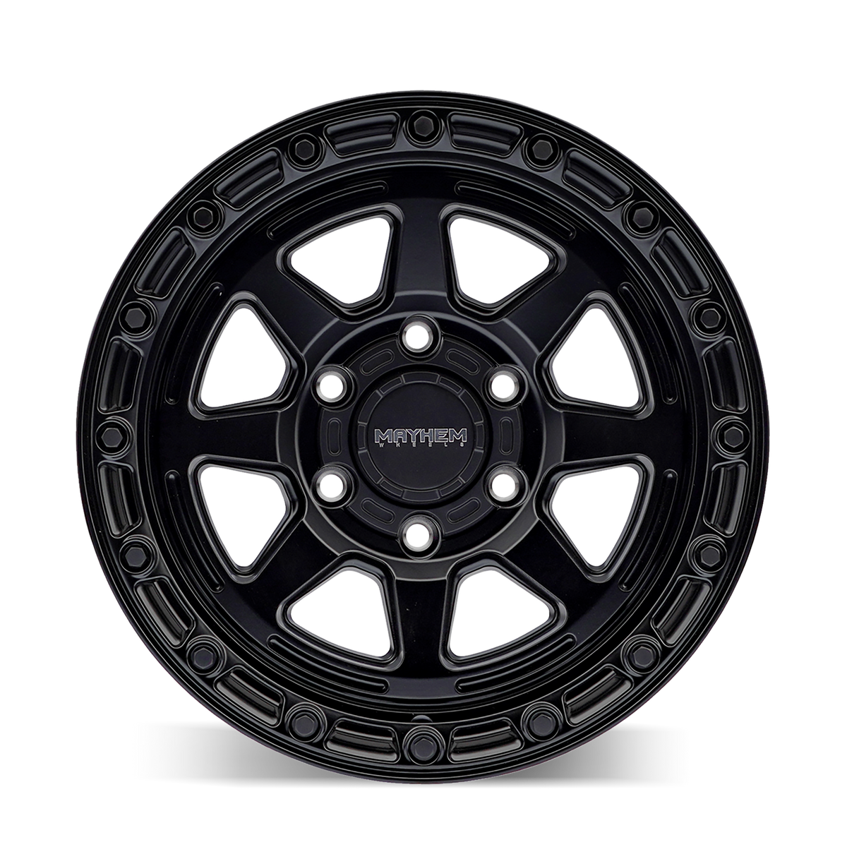 17x8.5 Mayhem 8306 Ridgeline Satin Black Wheel 6x5.5 (25mm)