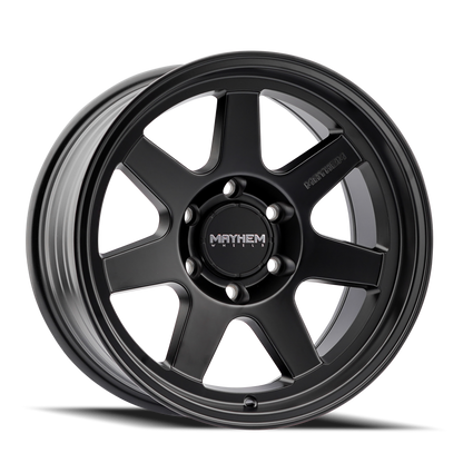 17x9 Mayhem 8307 Convoy Satin Black Wheel 5x5 (-6mm)
