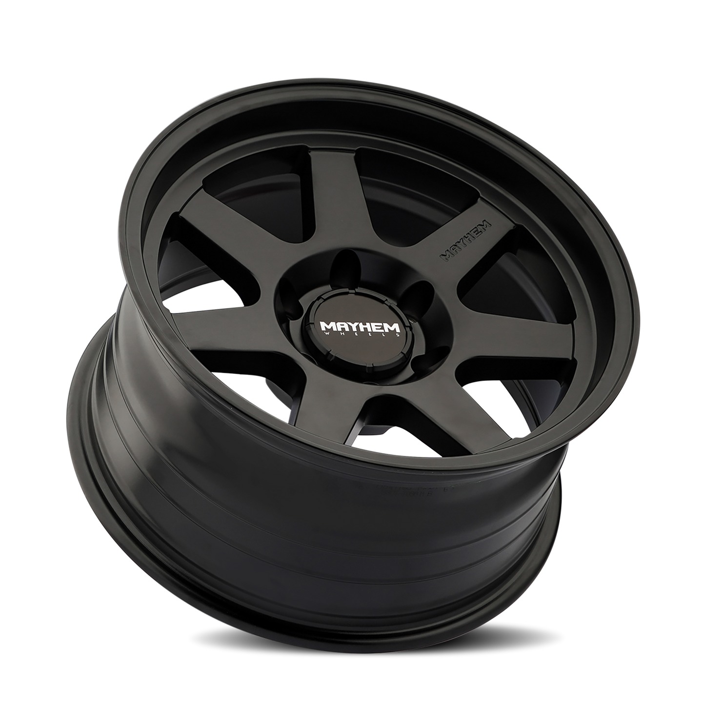 17x9 Mayhem 8307 Convoy Satin Black Wheel 5x5 (-6mm)