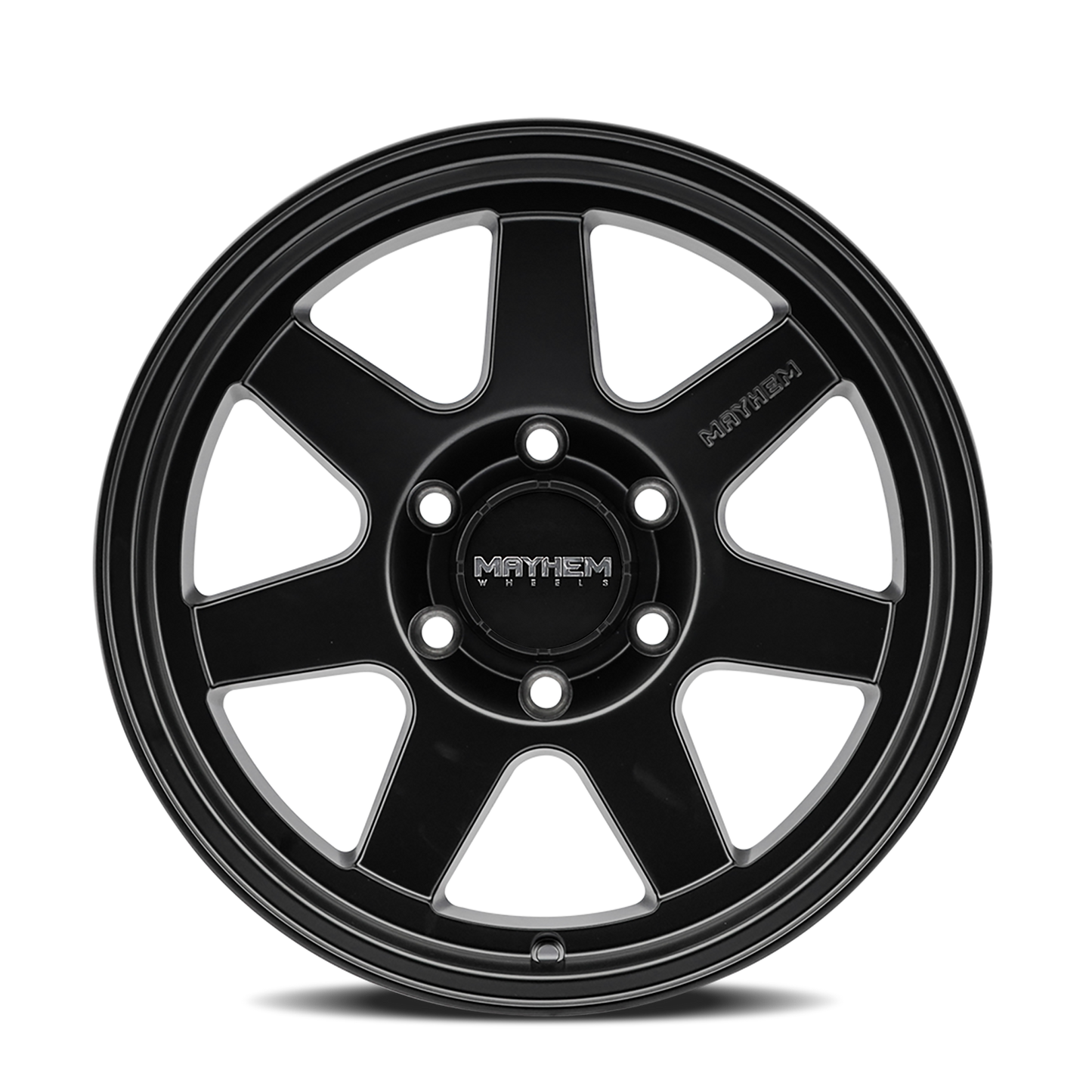 17x9 Mayhem 8307 Convoy Satin Black Wheel 5x5 (-6mm)