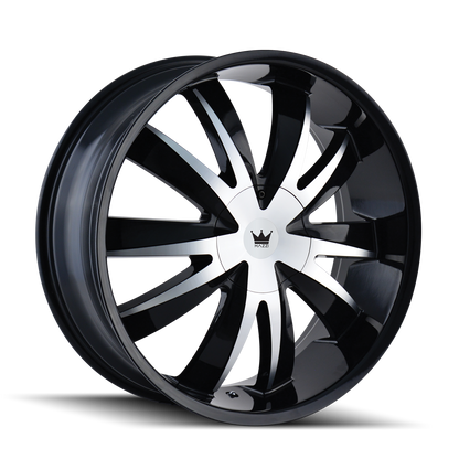 18x7.5 Mazzi 337 Edge Gloss Black Machined Wheel 5x100/5x4.5 (40mm)