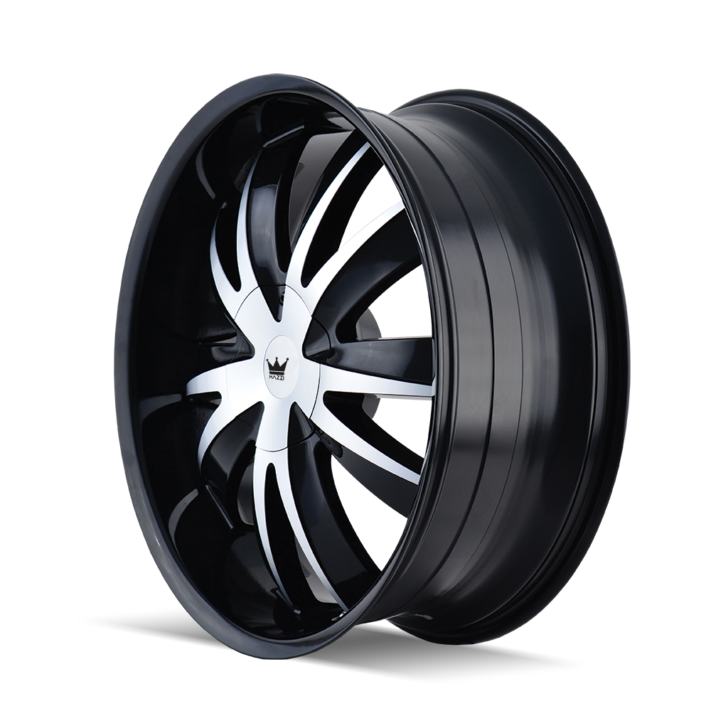 18x7.5 Mazzi 337 Edge Gloss Black Machined Wheel 5x100/5x4.5 (40mm)