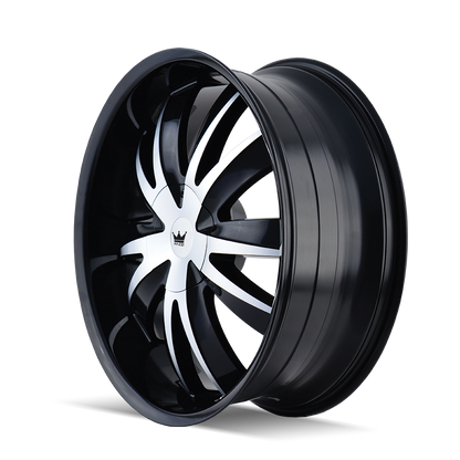 18x7.5 Mazzi 337 Edge Gloss Black Machined Wheel 5x100/5x4.5 (40mm)
