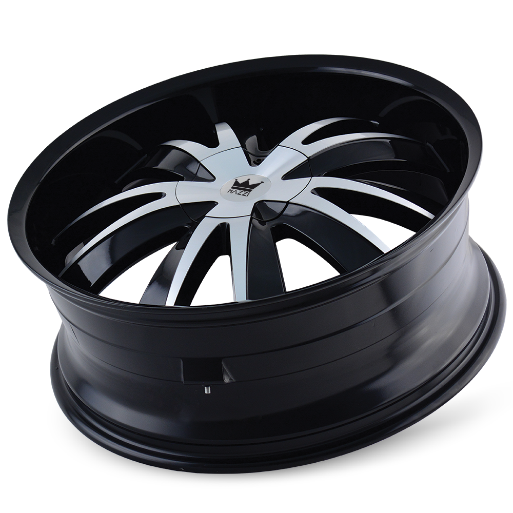18x7.5 Mazzi 337 Edge Gloss Black Machined Wheel 5x100/5x4.5 (40mm)