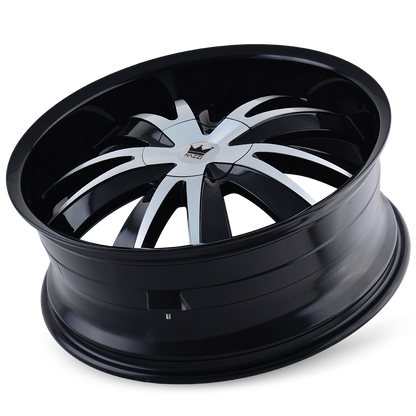 18x7.5 Mazzi 337 Edge Gloss Black Machined Wheel 5x100/5x4.5 (40mm)
