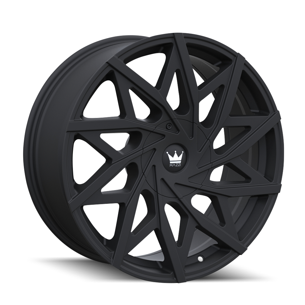 18x8 Mazzi Big Easy Matte Black Wheel 5x110/5x115 (35mm)