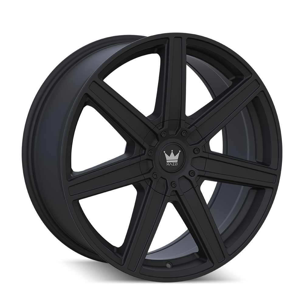 20x8.5 Mazzi Laguna Matte Black Wheel 5x112/5x120 (35mm)