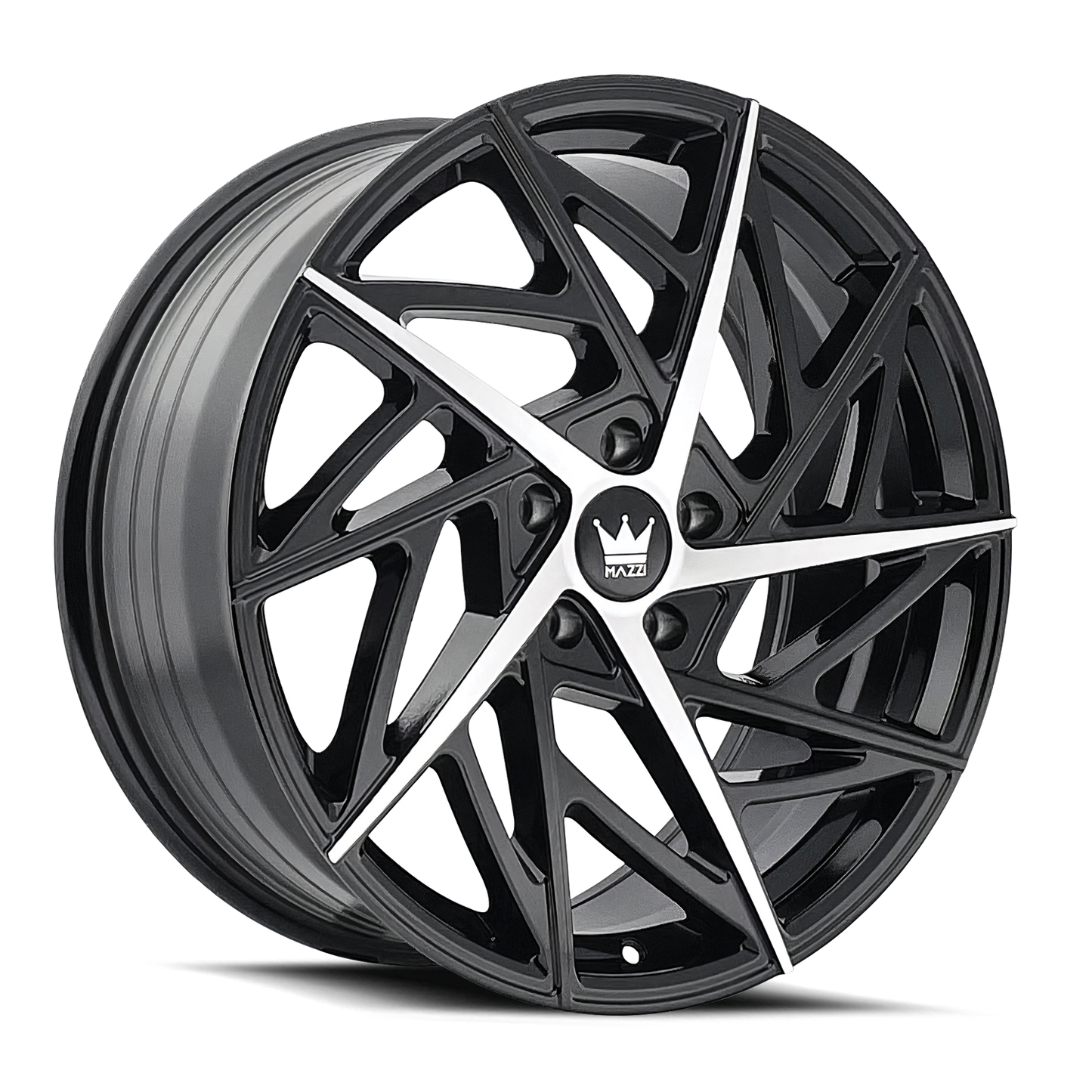 20x8.5 Mazzi 377 Freestyle Gloss Black/Machined Wheel 5x4.25 (35mm)