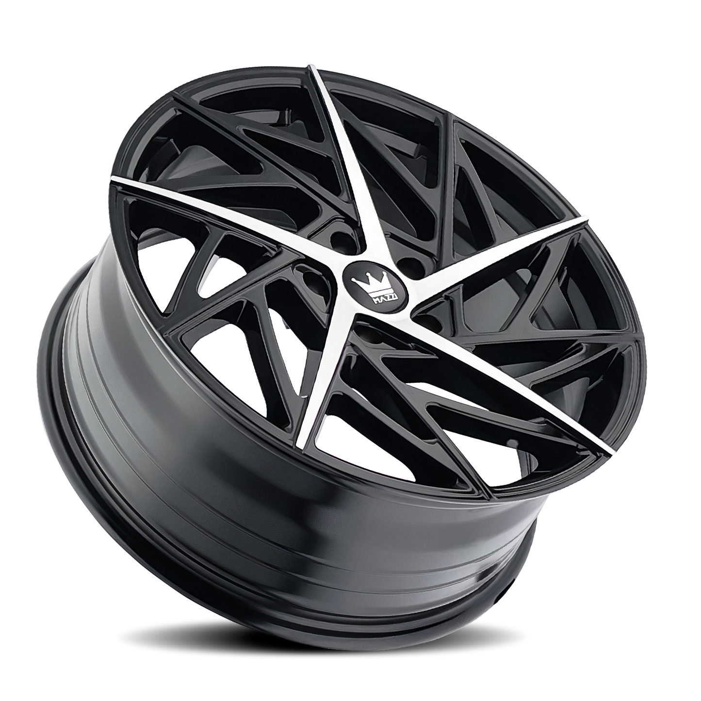 17x8 Mazzi Freestyle Gloss Black/Machined Wheel 5x4.5 (35mm)