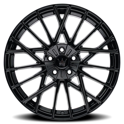 18x8 Mazzi 378 Jinx Gloss Black Wheel 5x112 (40mm)