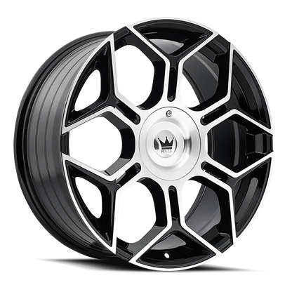 20x8.5 Mazzi 379 Libra Gloss Black/Machined Wheel 5x110/5x115 (35mm)