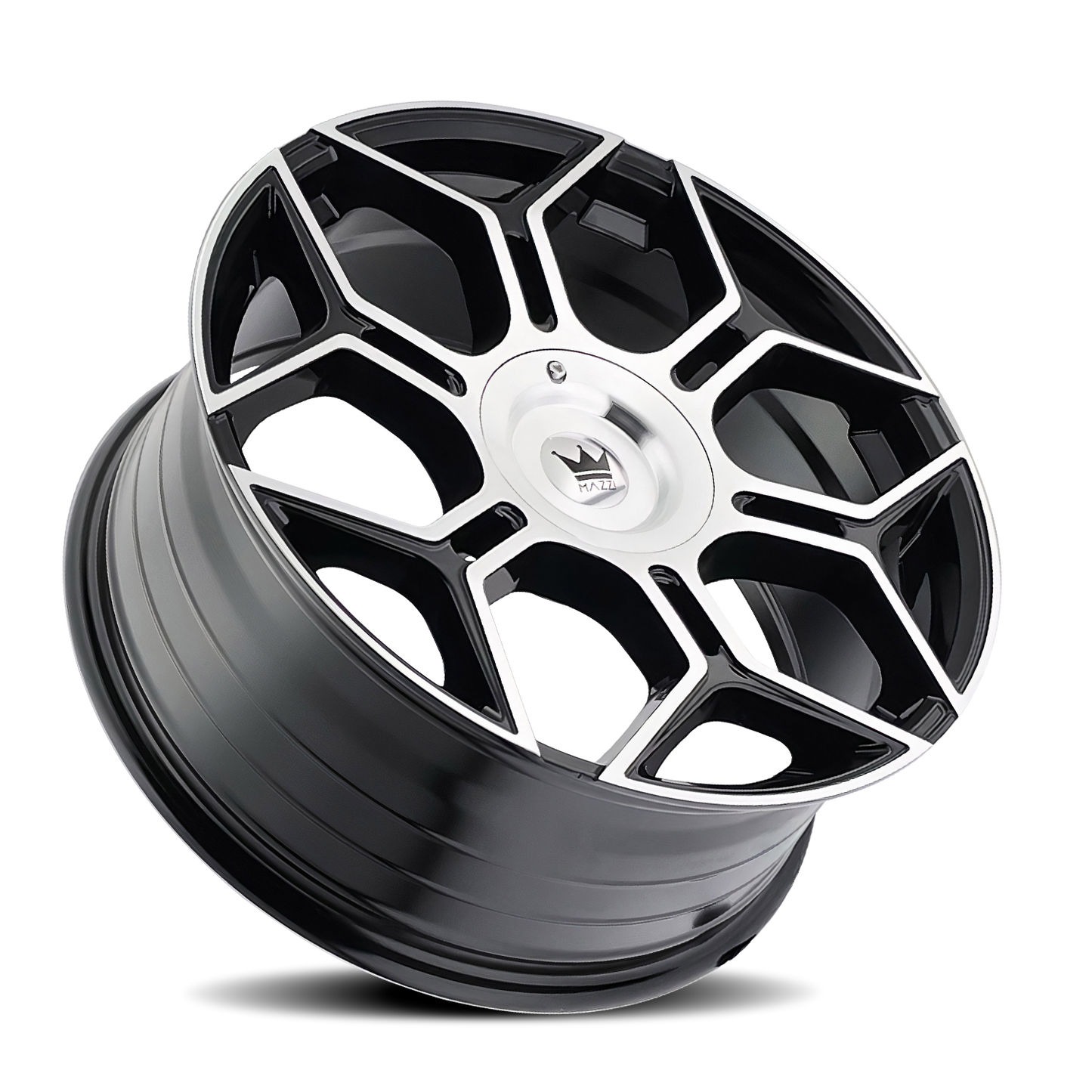 20x8.5 Mazzi 379 Libra Gloss Black/Machined Wheel 5x110/5x115 (35mm)