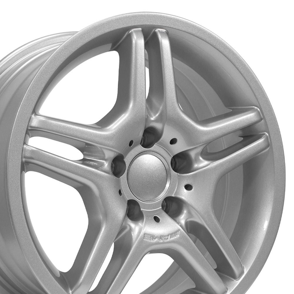 17x7.5 OE Wheels MB02 Silver Wheel 5x112 (35mm)