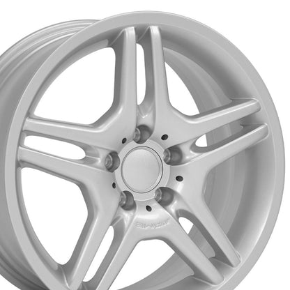 18x8 OE Wheels MB02 Silver Wheel 5x112 (35mm)