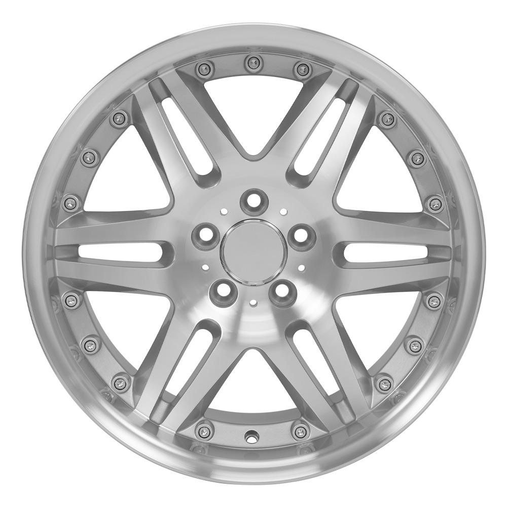 18x8.5 OE Wheels MB09 Silver Machined Wheel 5x112 (35mm)