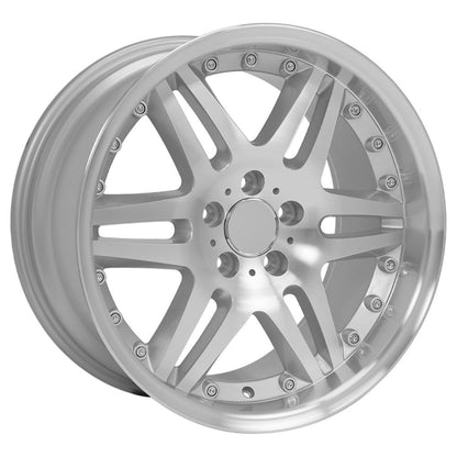 18x8.5 OE Wheels MB09 Silver Machined Wheel 5x112 (35mm)