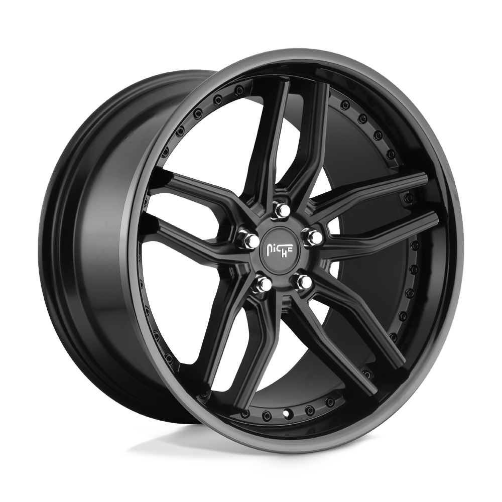 19x9.5 Niche M194 METHOS GLOSS BLACK MATTE BLACK Wheel 5x112 (48mm)