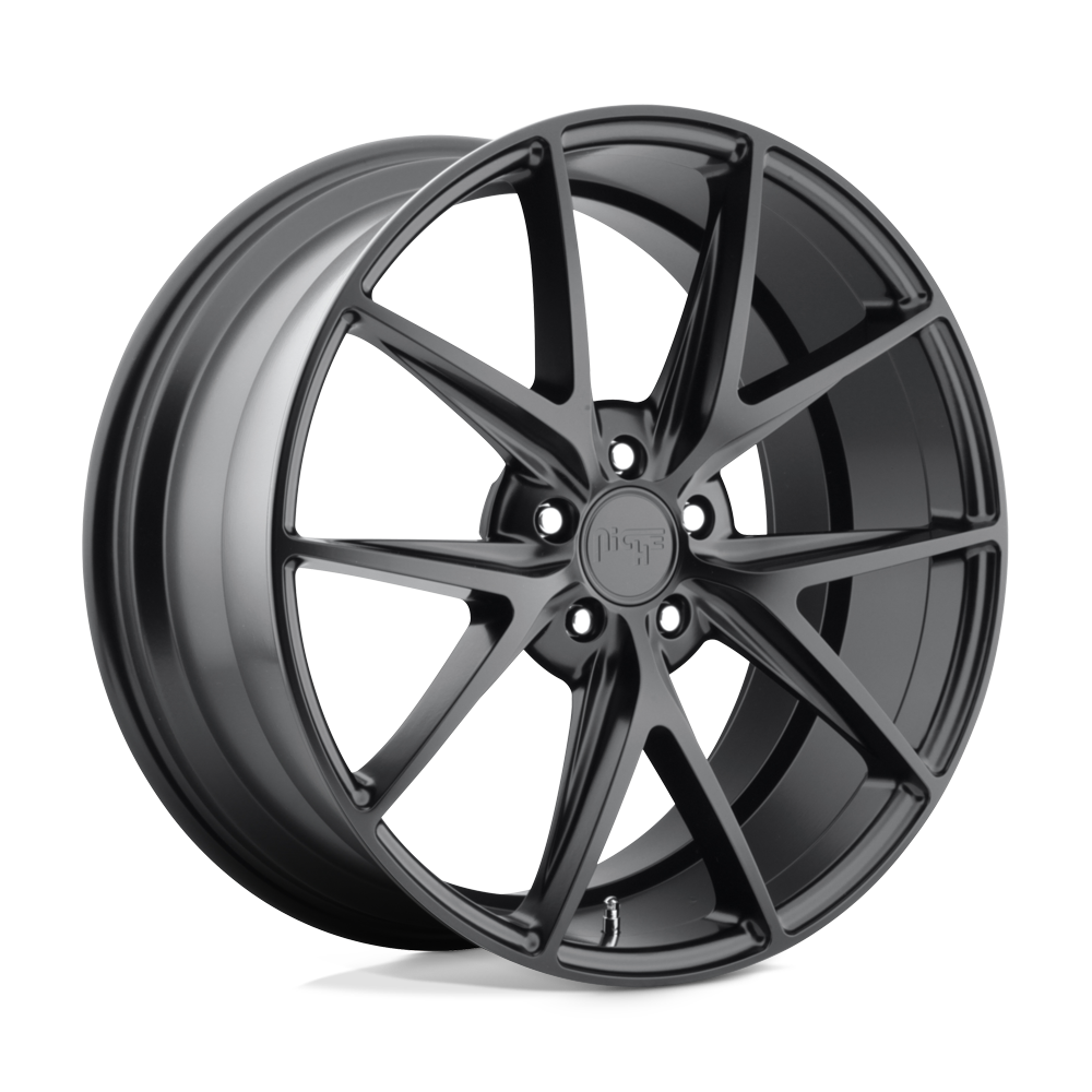 22x9 Niche M117 MISANO MATTE BLACK Wheel 5x120 (25mm)