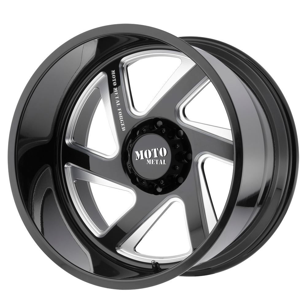 24x14 Moto Metal MO400 Gloss Black Milled Wheel 8 Lug Blank (-76mm)