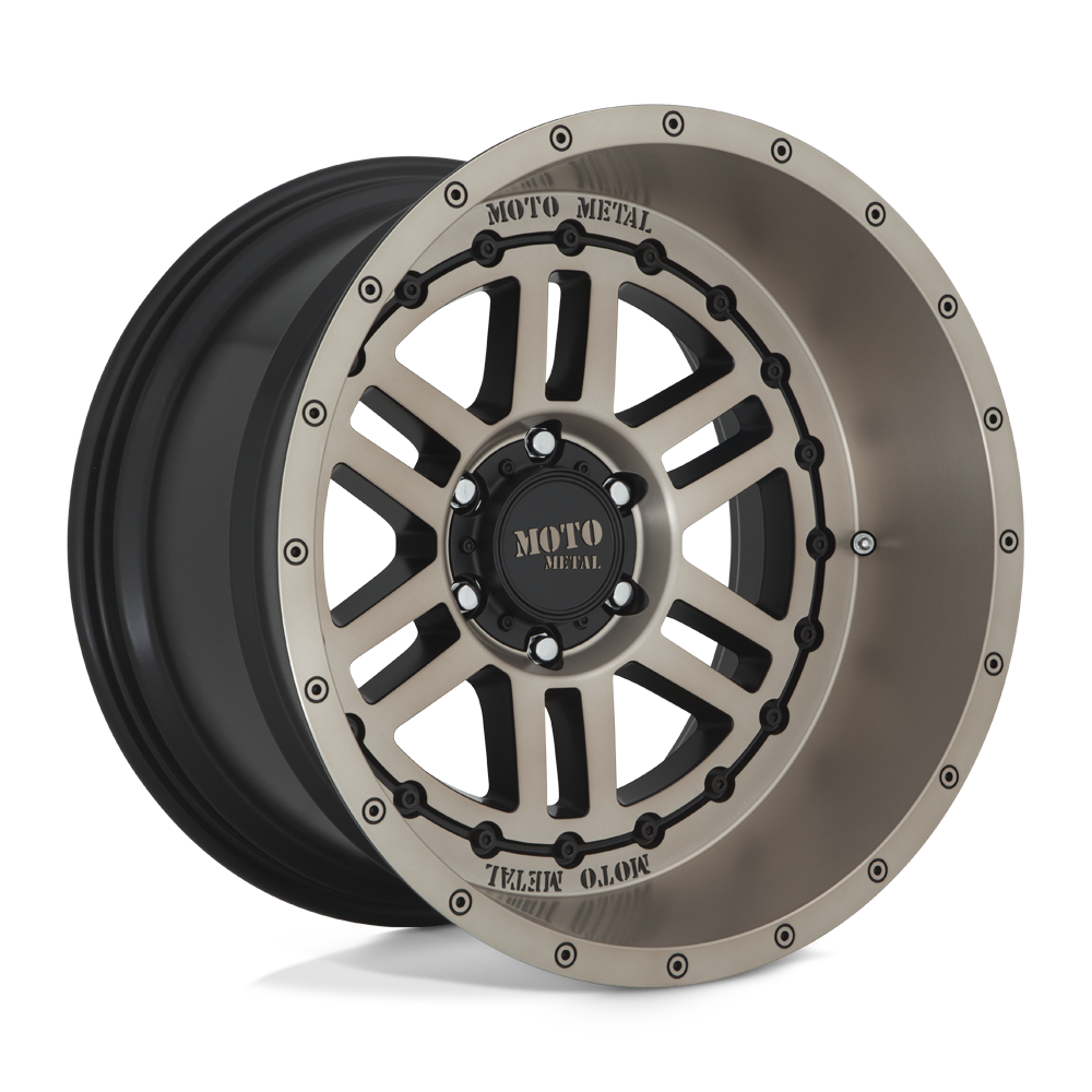 20x12 Moto Metal MO800 DEEP SIX Satin Black With Bronze Tint Wheel 8x170 (-44mm)